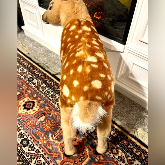 Plush Baby Deer Fawn Stuffed Toy Bambi Kid Standing - Picture 7 of 11